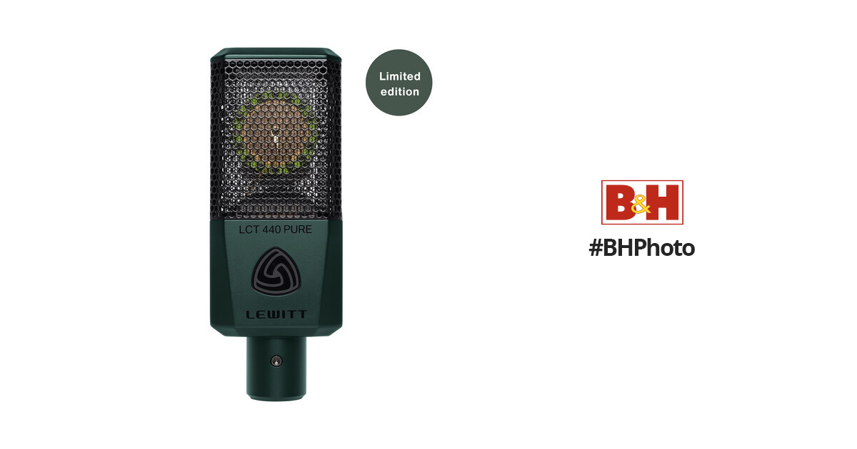 Lewitt LCT 440 PURE VIDA Edition Large-Diaphragm Cardioid Condenser  Microphone (Limited-Edition Rainforest Green)