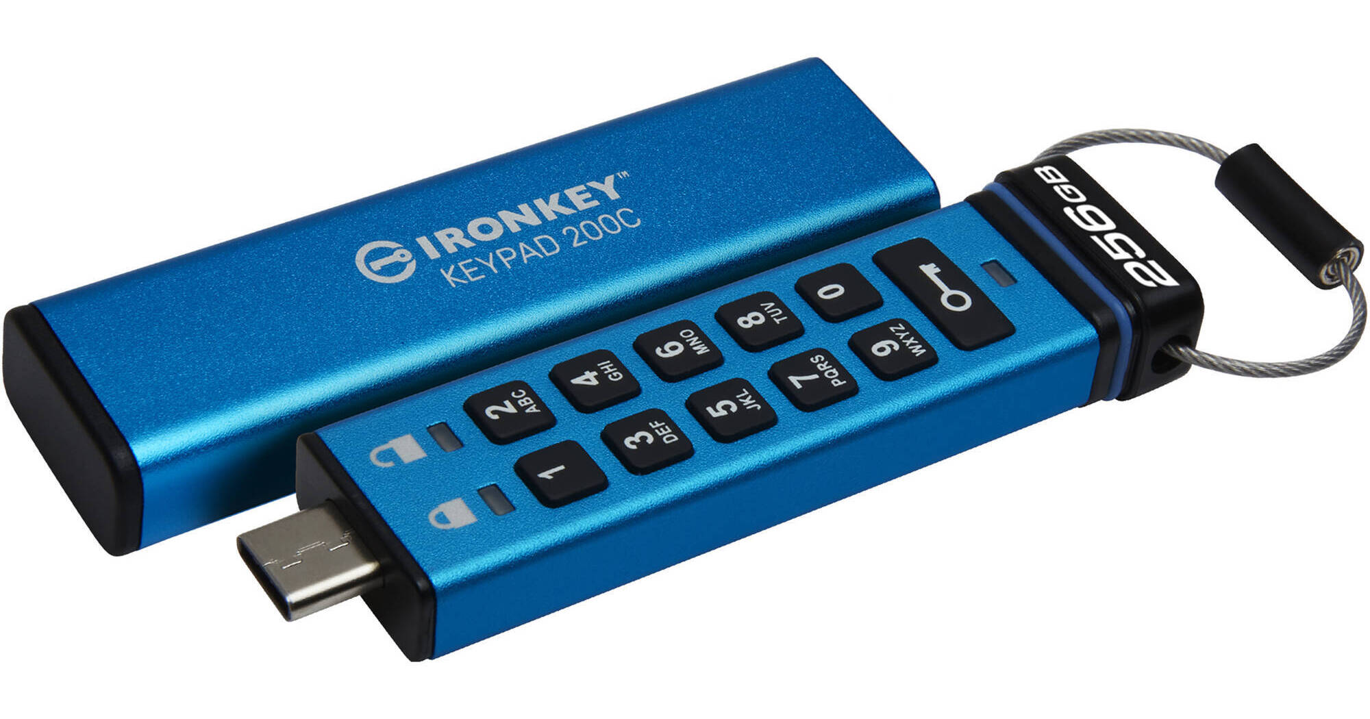 Kingston 256GB IronKey Keypad 200 USB-C 3.2 Gen 1 IKKP200C/256GB