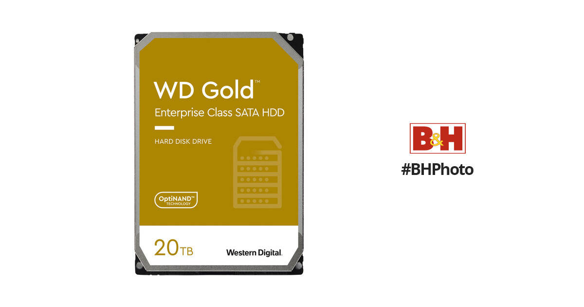 WD 20TB Gold 7200 rpm SATA III 3.5