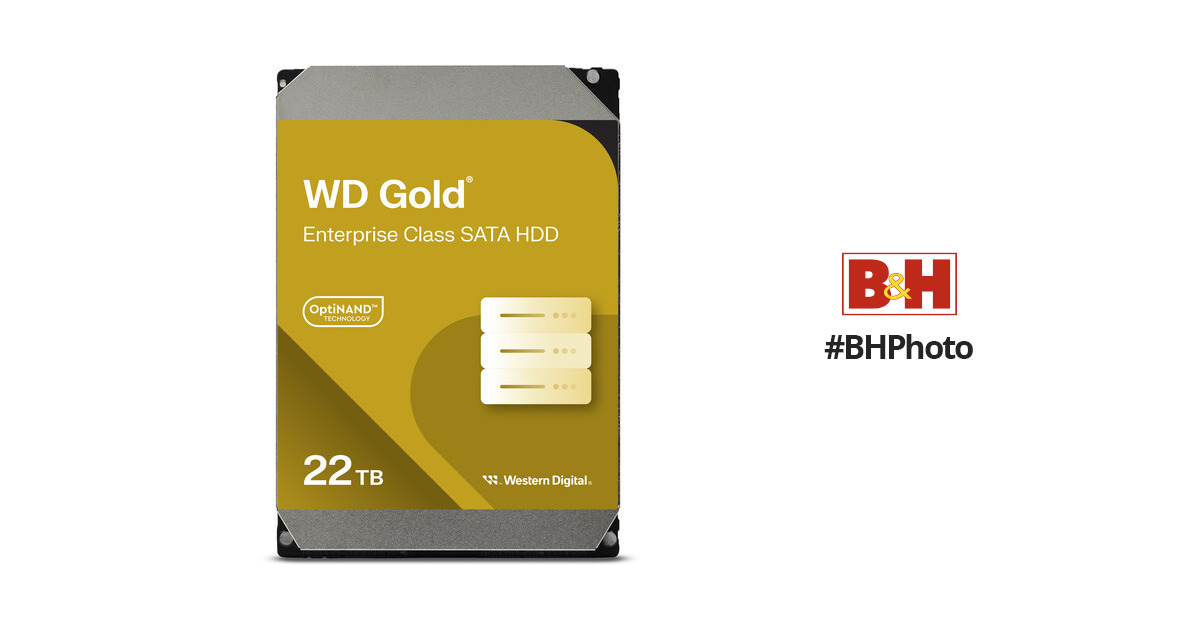 WD 22TB Gold 7200 rpm SATA III 3.5