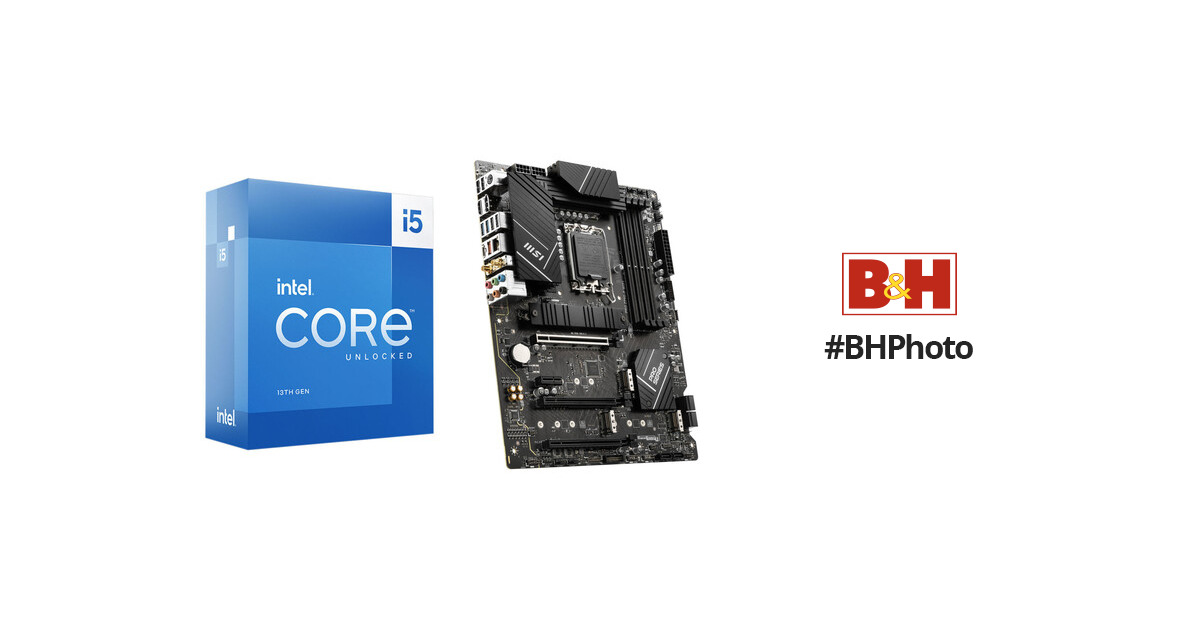 Intel Core i5-13600K 3.5 GHz 14-Core LGA 1700 Processor & MSI PRO Z790-P  WIFI ATX Motherboard Bundle
