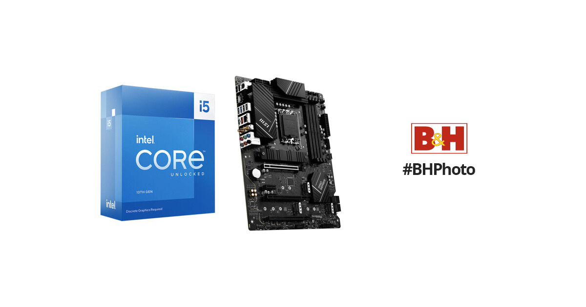 Intel Core i5-13600KF 3.5 GHz 14-Core LGA 1700 Processor & MSI PRO Z790-P  WIFI DDR4 ATX Motherboard Bundle