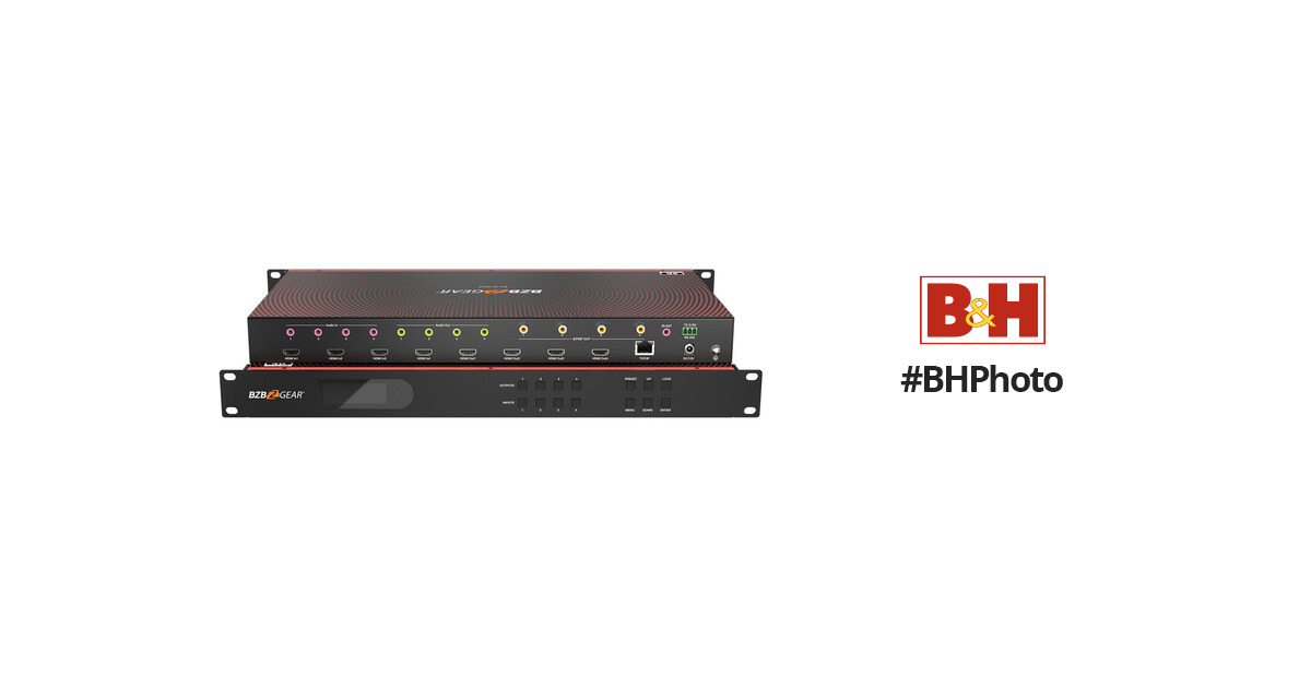 BZBGEAR 4K HDMI Ladrón Con Bidireccional Ir / Poc / Arco Y Audio  de-Embedding