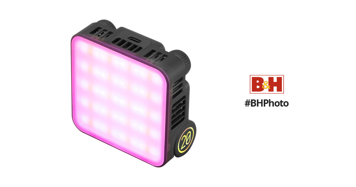 Zhiyun Fiveray M20C 20W RGB Pocket LED Fill Light Kit with 4500mAh Bui – JG  Superstore