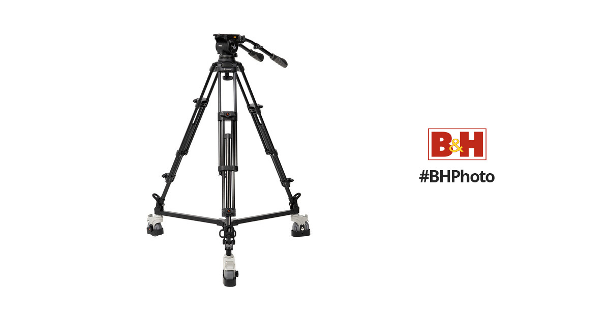 E-Image EI-7080-AAD 2-Stage Aluminum Tripod & Dolly Studio Kit