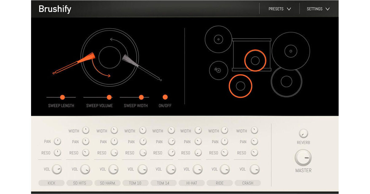 Sampleson Brushify PRO Virtual Brush Drum Kit Audio 13971002