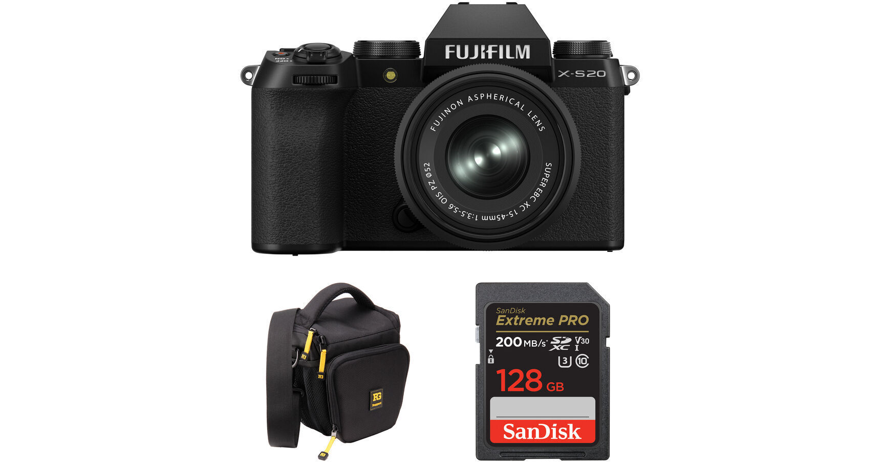 FUJIFILM X-S20 Mirrorless Camera With 15-45mm Lens And