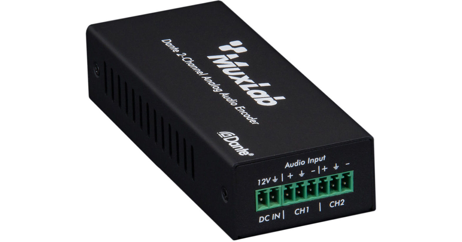 MuxLab Dante 2-Channel Analog Audio Encoder 500551 B&H Photo