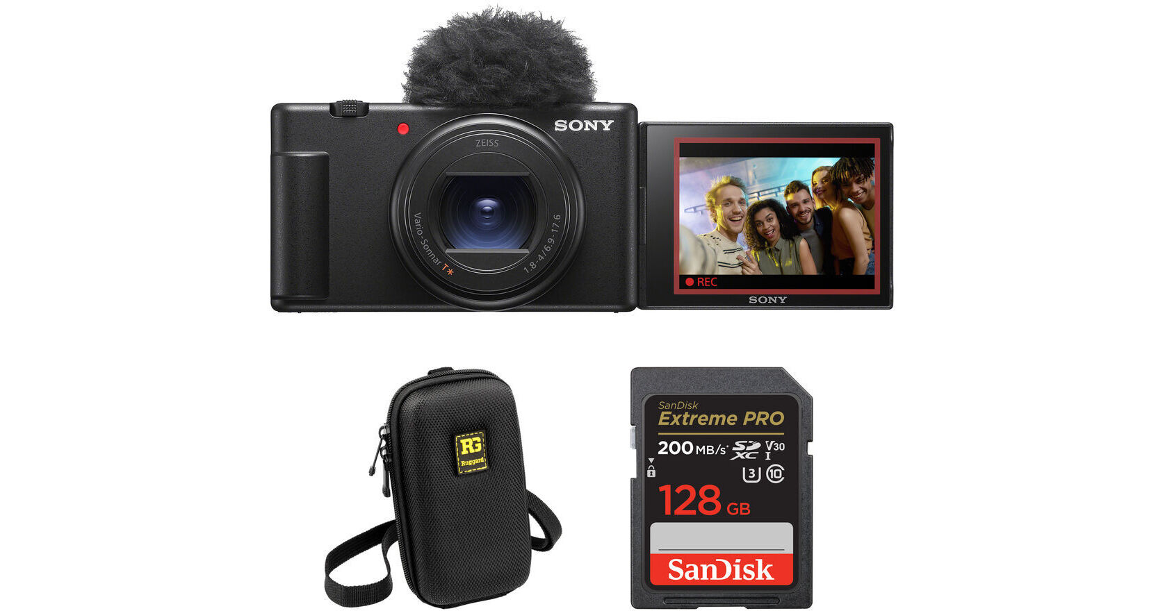 Sony ZV-1 II Digital Camera With Accessory Kit (Black) B&H