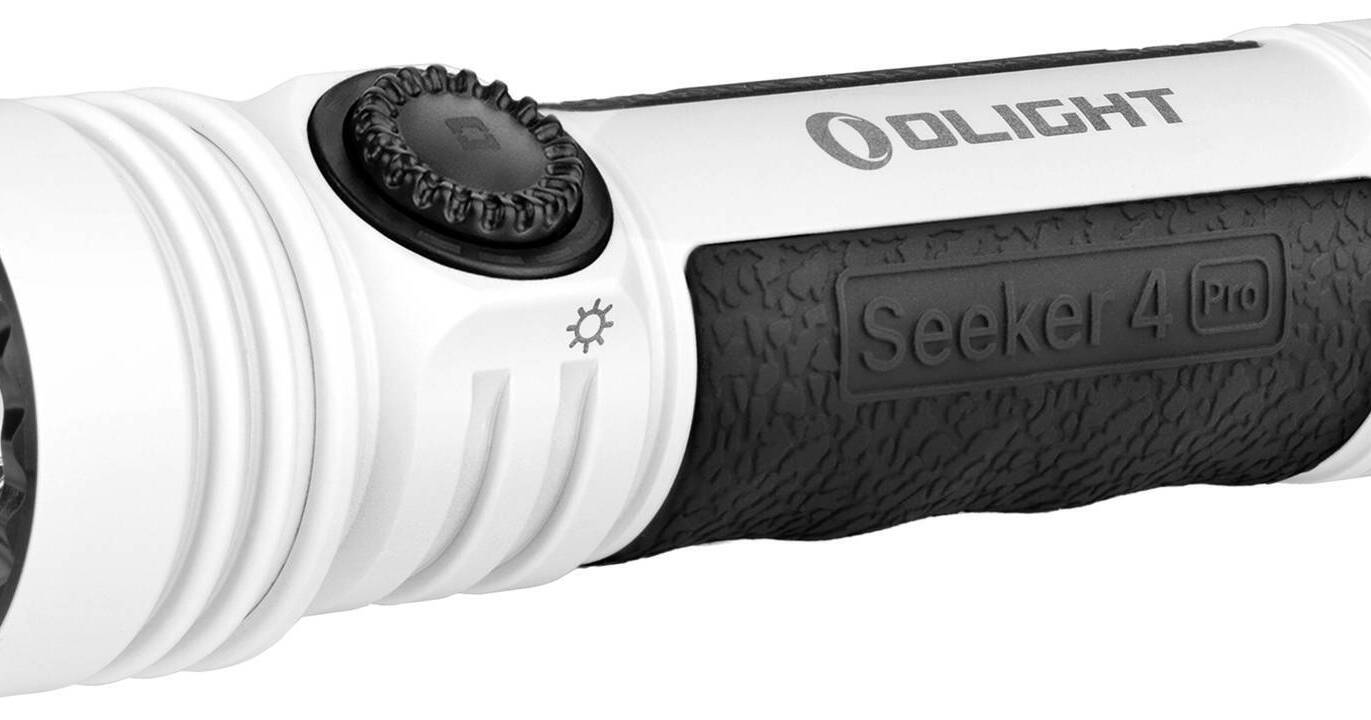 Olight Seeker 4 Pro Rechargeable LED Flashlight (Cool White LED