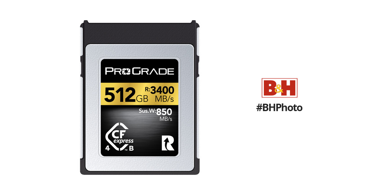 ProGrade Digital 512GB CFexpress 4.0 Type B Gold Memory Card