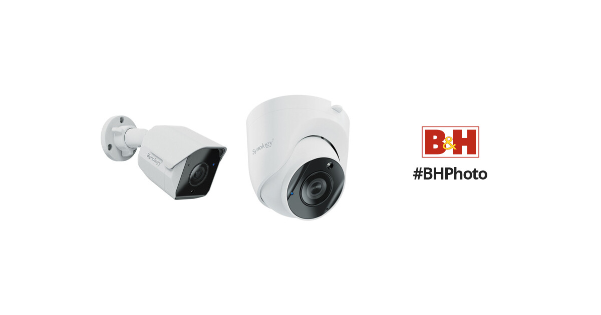Synology BC500 5MP Outdoor Network Bullet Camera with Night Vision (2-Pack)