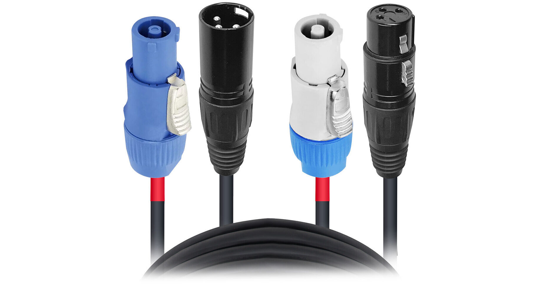 ProX Jumper PowerKon and XLR Link Cable (3') XCPWC14XLR03 B&H