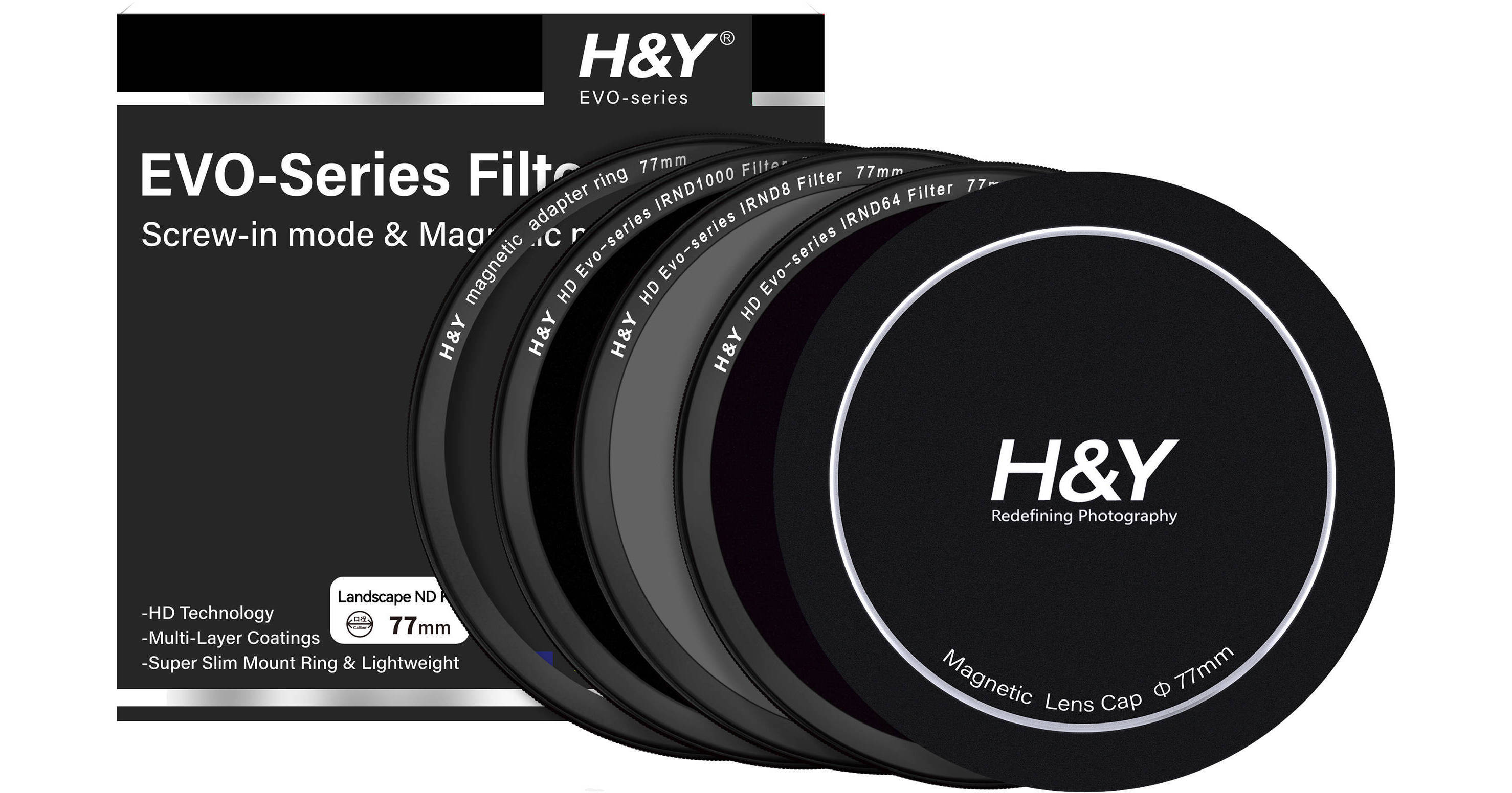 H&Y Filters HD EVO-Series Landscape ND Filter Kit (77mm)