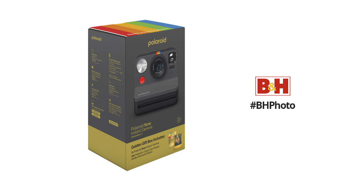 Polaroid NOW Instant Camera Generation 2 - Black