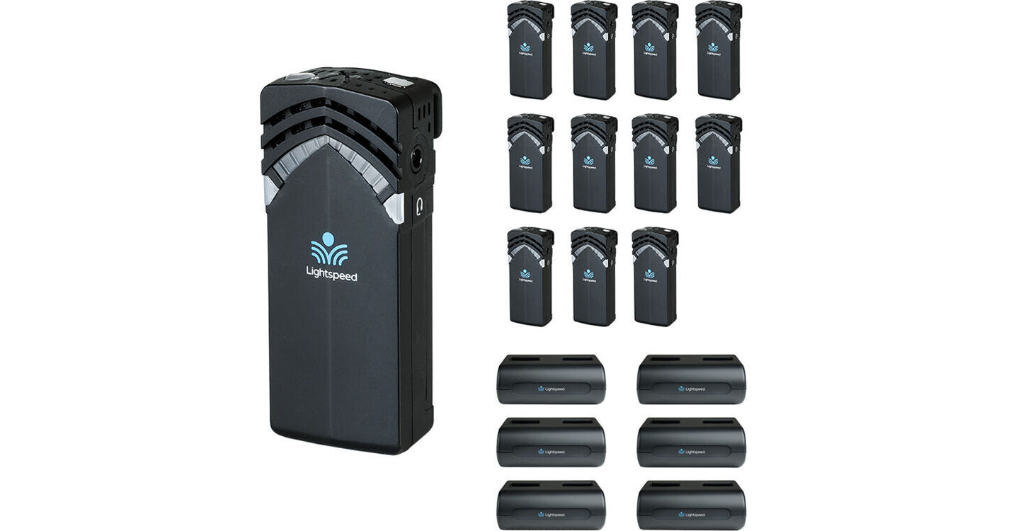 Lightspeed T3 Microphone Bundle with 12 Flexmikes, Battery