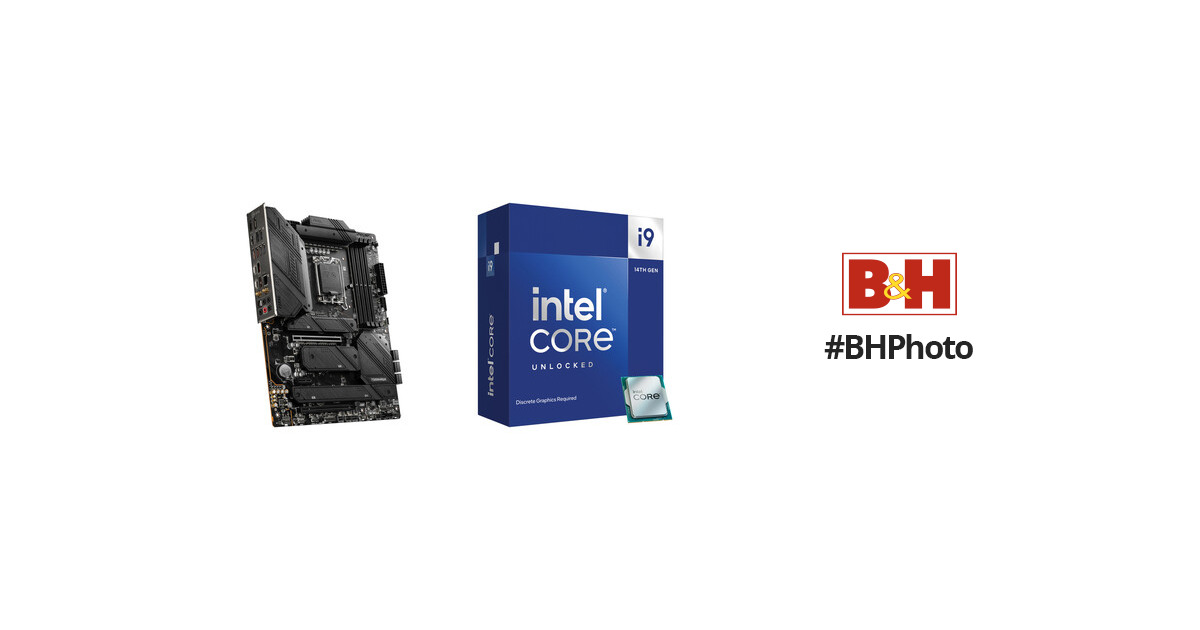 MSI Intel Core i9-14900KF 3.2 GHz 24-Core LGA 1700 Processor & MSI MAG Z790  TOMAHAWK WIFI LGA 1700 ATX Motherboard Kit