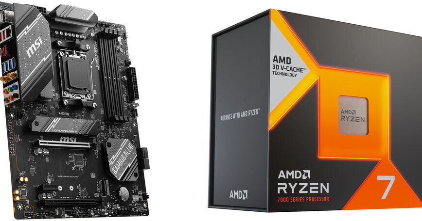 MSI AMD Ryzen 7 7800X3D 4.2 GHz Eight-Core AM5 Processor & MSI