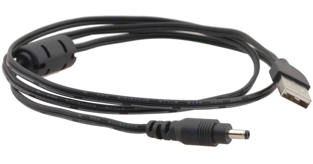 Kramer USBA to 5V DC Jack Fiber Optic Power Cable CUAM/DC353