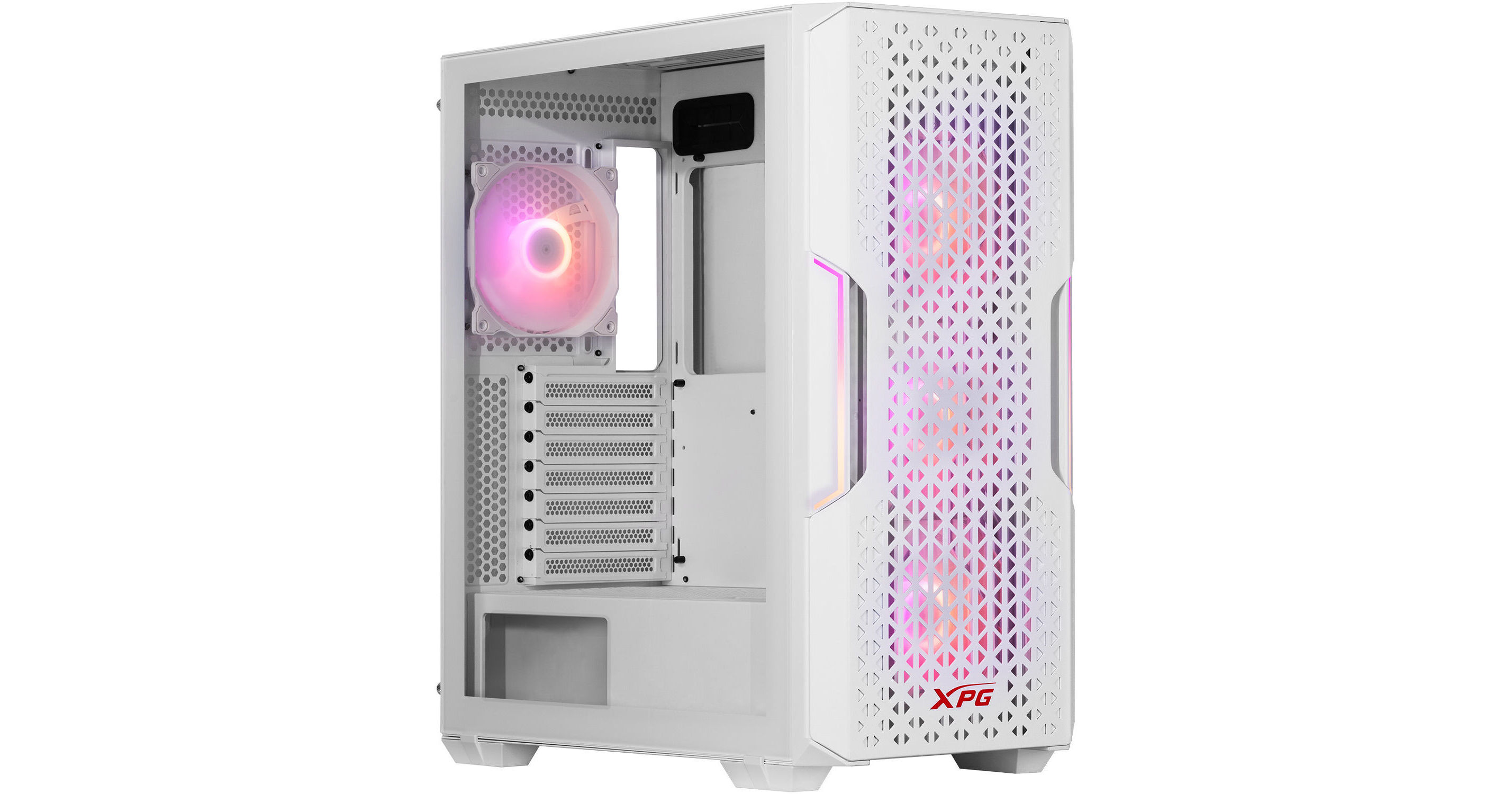 XPG STARKER AIR C Mid-Tower Case (White) 75261399 B&H Photo Video