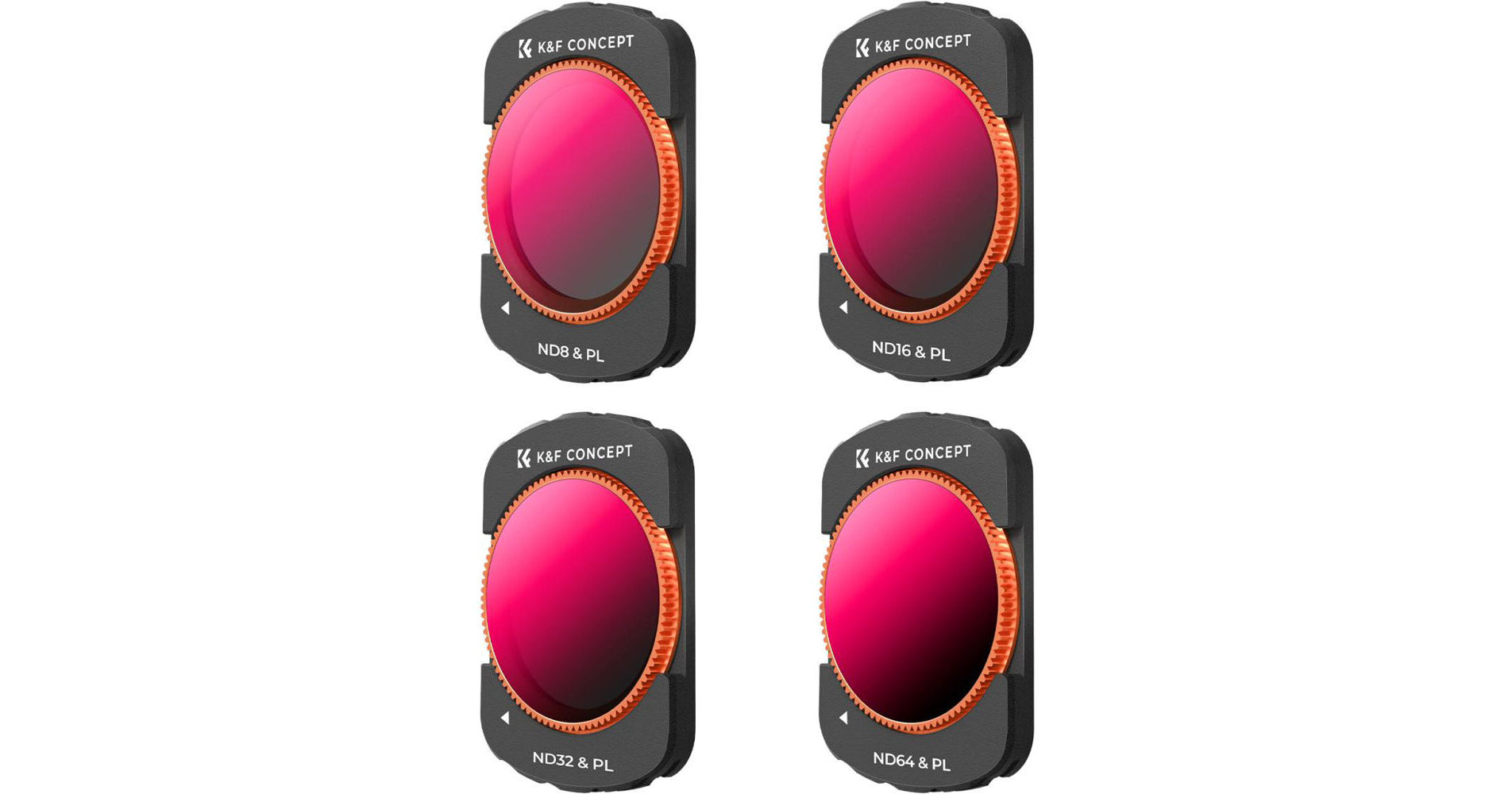 K&F Concept 4-Pack ND/PL Lens Filter ND8/PL ND16/PL ND32/PL ND64/PL