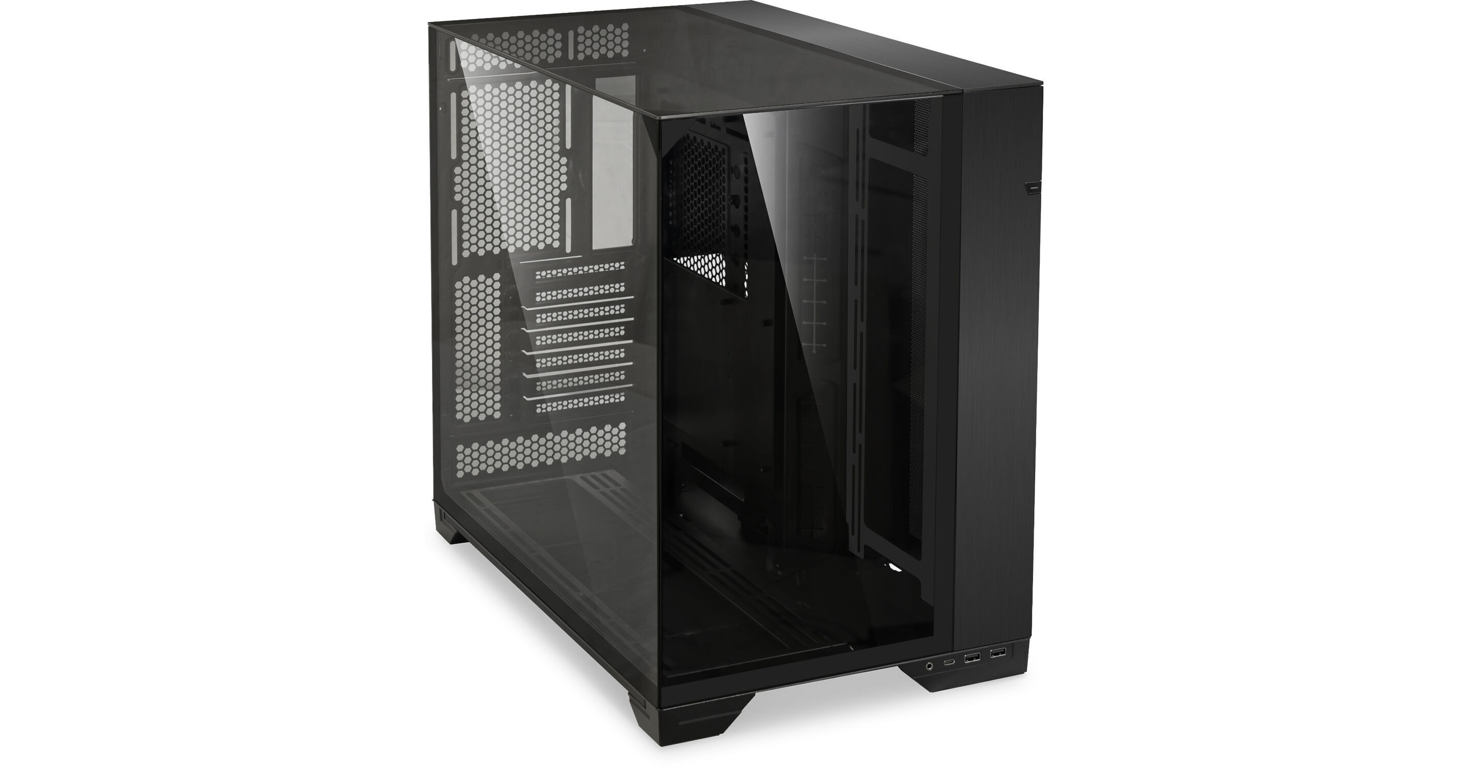 Lian Li O11 Vision Mid-Tower Case (Black) O11VX.US B&H Photo