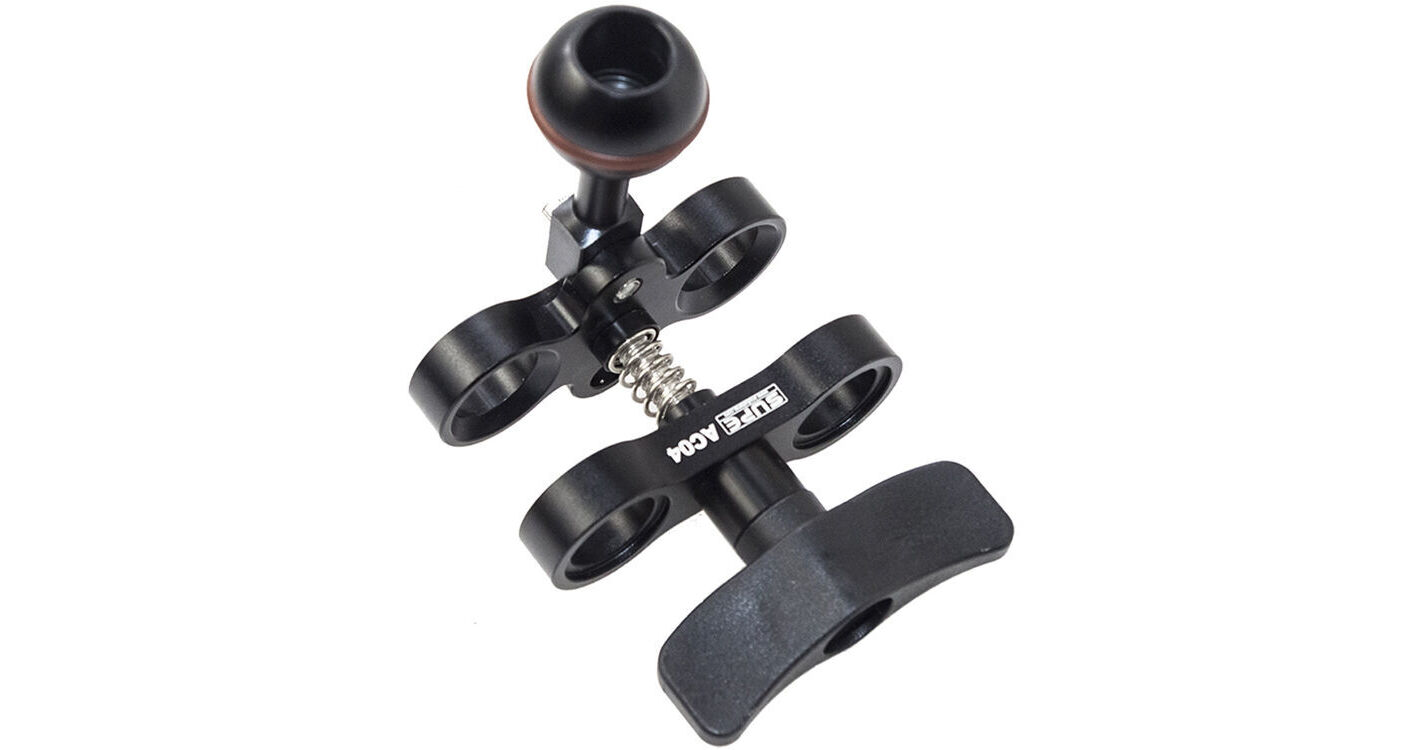 Scubalamp Butterfly Clamp with Ball Mount (Black) AC04B B&H