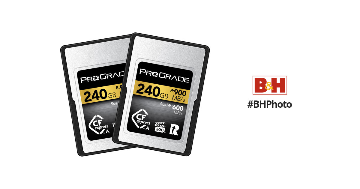 ProGrade Digital 240GB CFexpress 2.0 Type A Gold PGCFXA240GE2BH