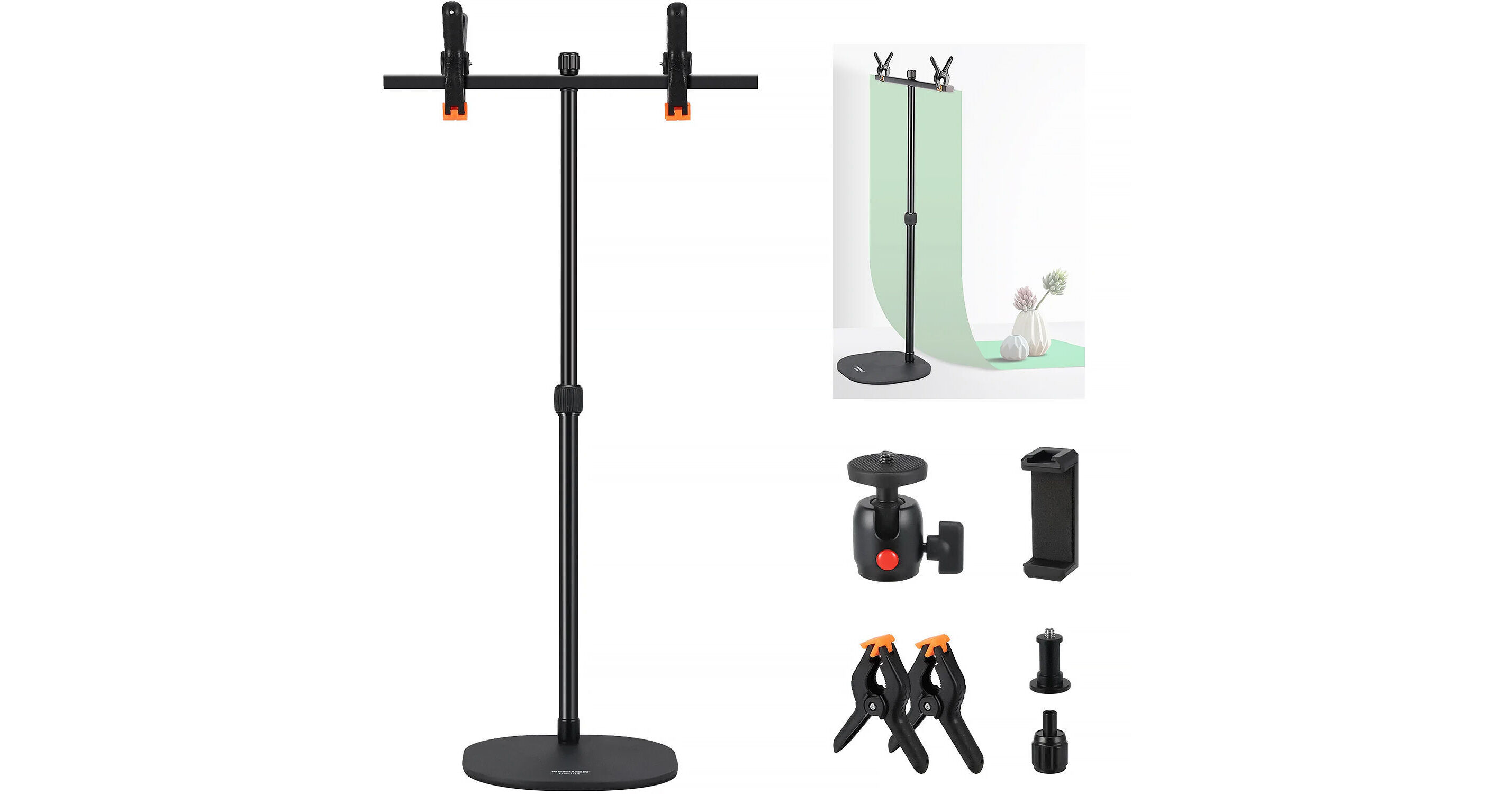 Neewer Tabletop Background Stand Kit 66603269 B&H Photo Video