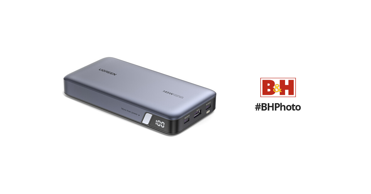 Batterie externe Ugreen - USB C, 25000 mAh, 100W, 3 Sorties, Charge Rapide  145W Max PD QC 3.0 (vendeur tiers) –