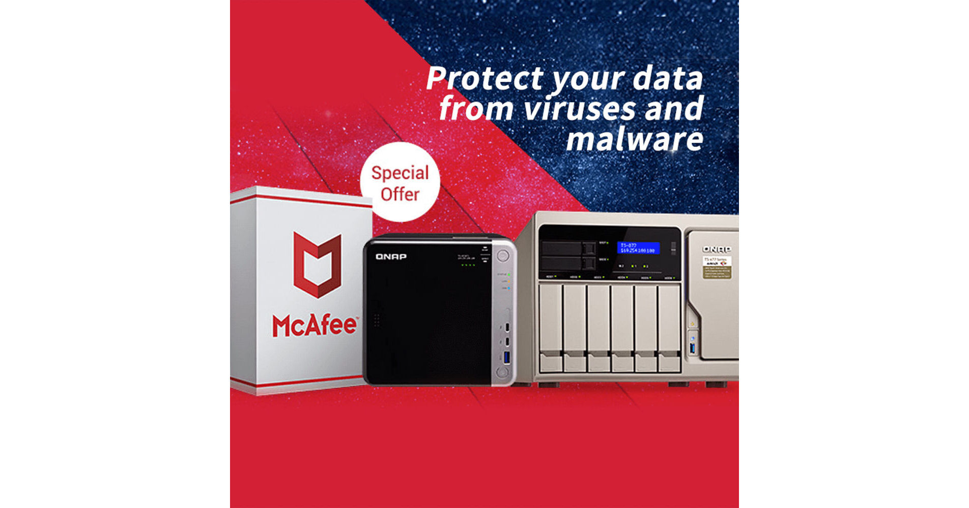 QNAP NAS McAfee Antivirus 3-Year Subscription LS-MCAFEE-3Y B&H