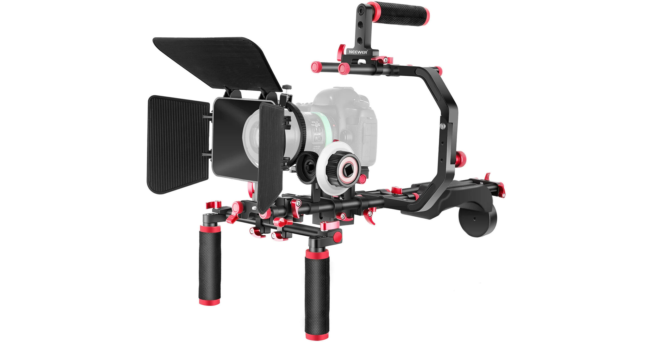 Neewer SR101 Camera Shoulder Rig Kit (Red) 66602974 B&H Photo