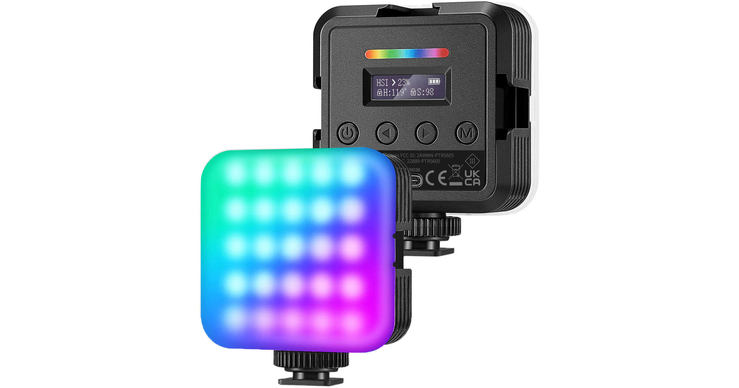 Neewer RGB Video Light With APP Control, 360° Full Color