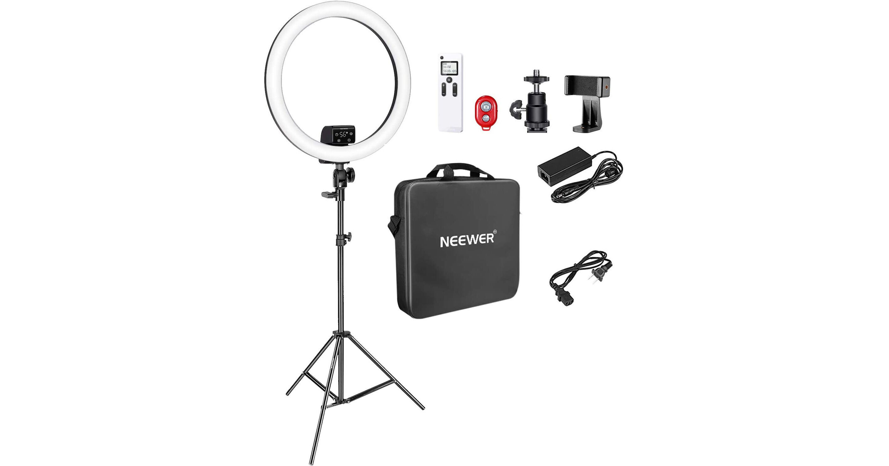 Neewer SRP18 Bi-Color LED Ring Light Kit (18") 66603160 B&H