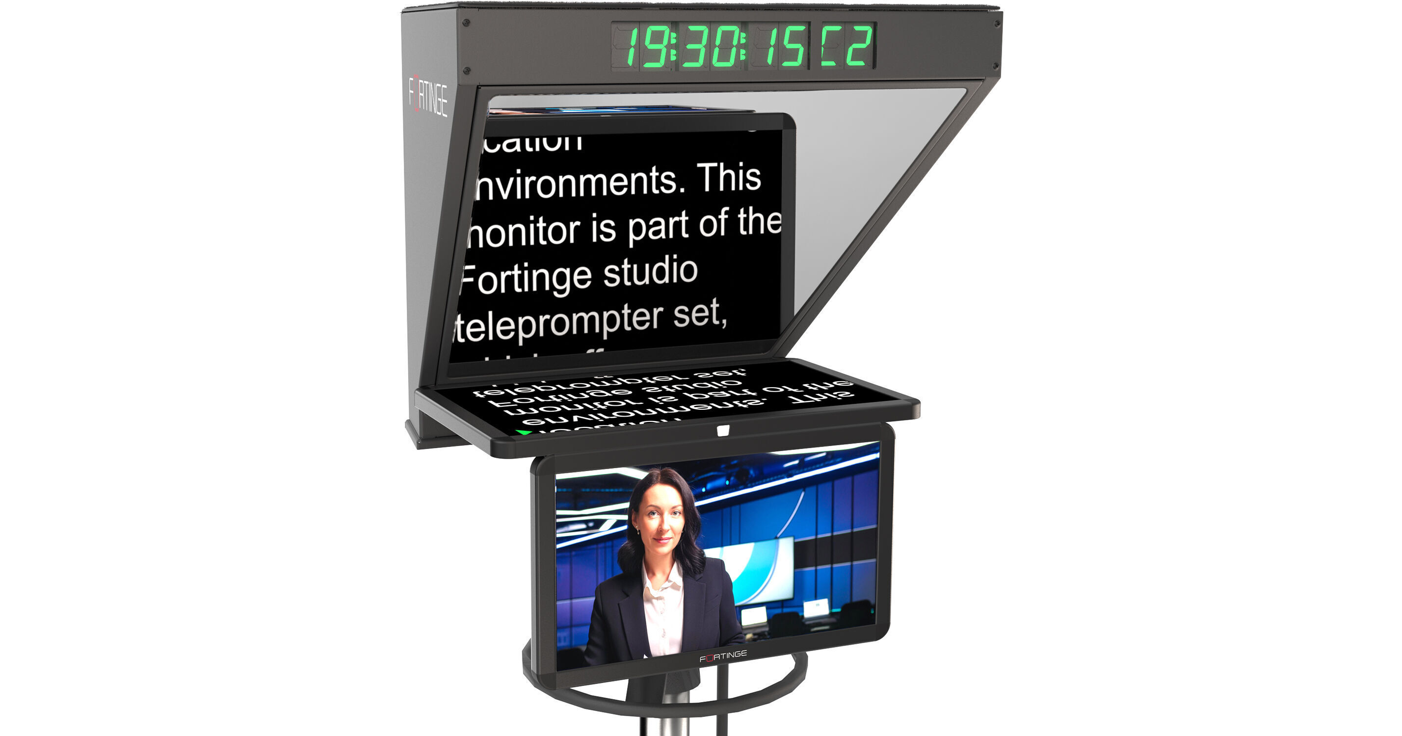 Fortinge ROBO Studio Teleprompter with SDI Input/Output R11 B&H