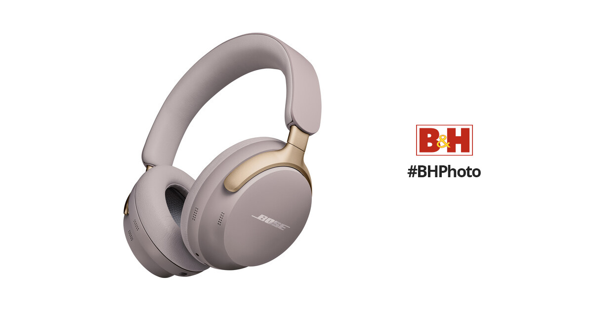 Bose QuietComfort Ultra Wireless Noise Canceling Over-Ear Headphones  (Sandstone)