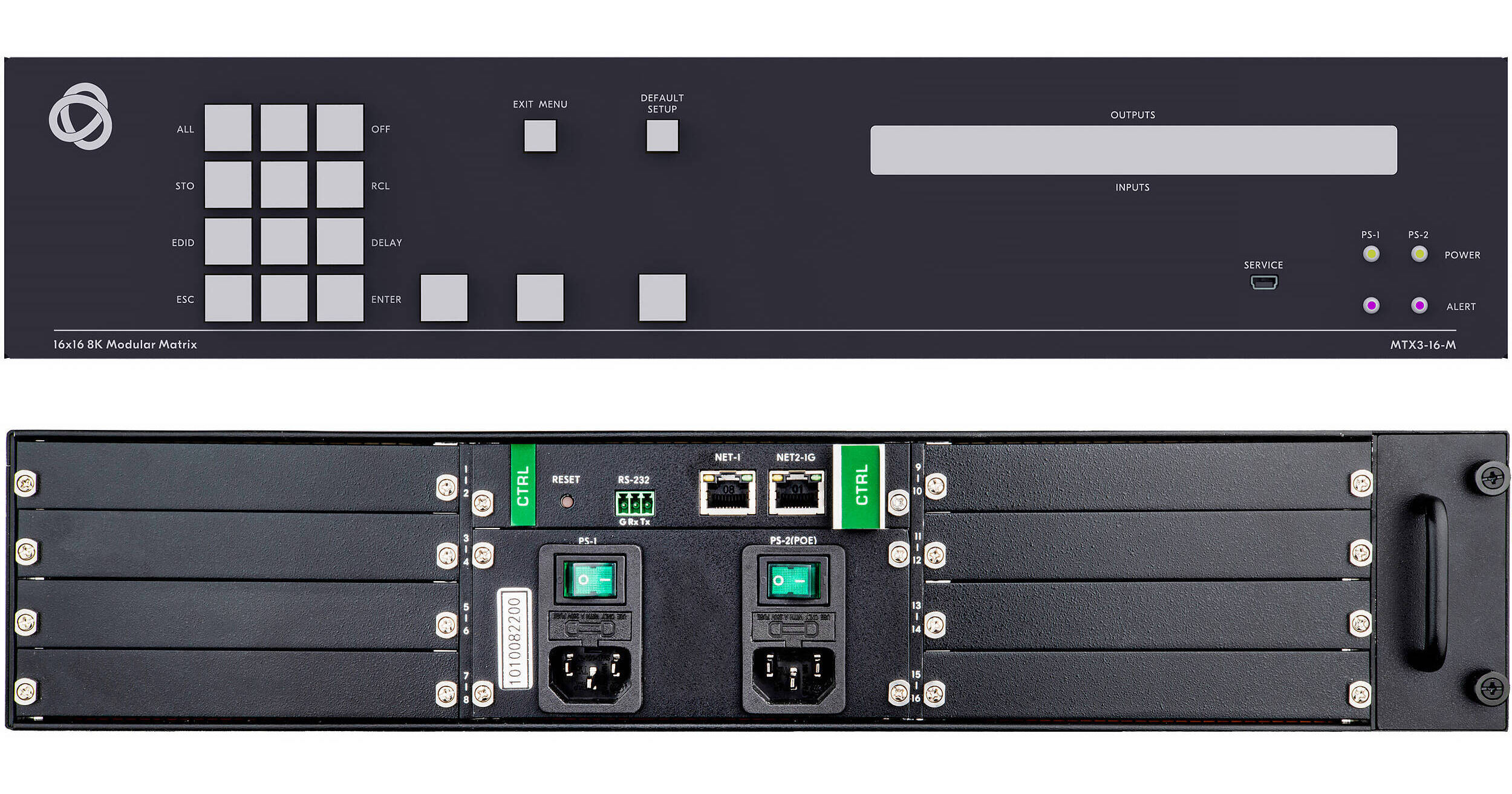 Kramer 16x16 8K Flexible Modular Matrix Chassis MTX316M B&H