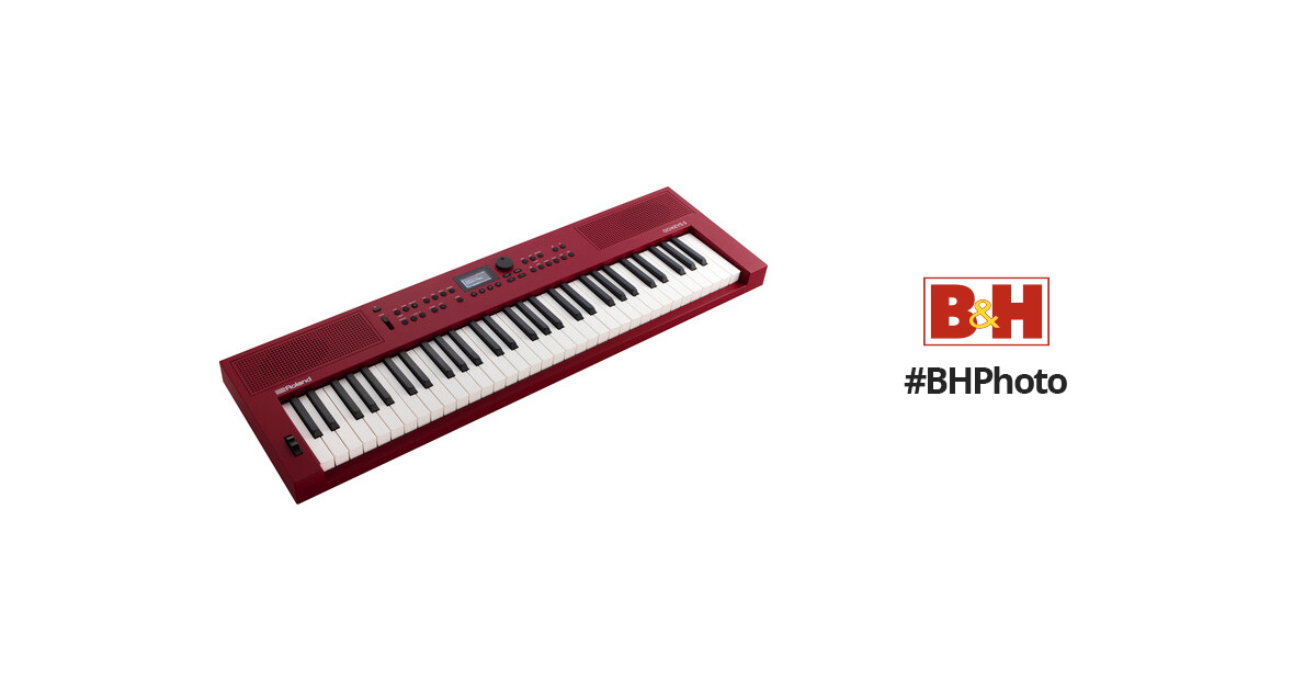 Roland GO:KEYS 3 61-Key Touch-Sensitive Portable Keyboard (Dark Red)