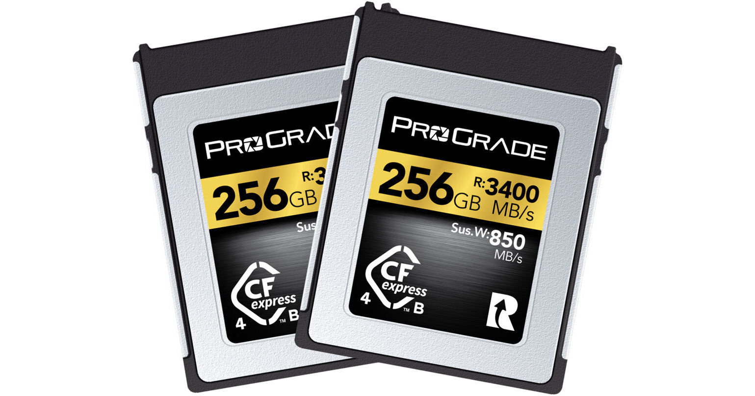 ProGrade Digital 256GB CFexpress 4.0 Type B Gold PGCFX256GAT2BH