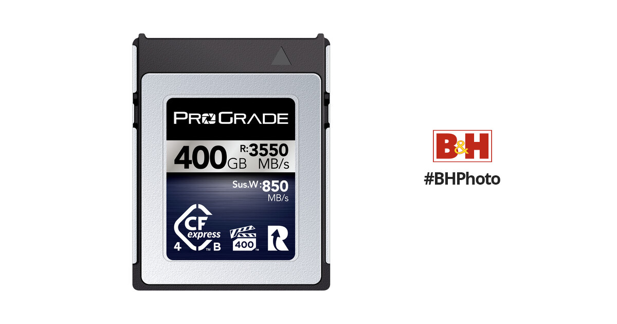 ProGrade Digital 400GB CFexpress 4.0 Type B Iridium