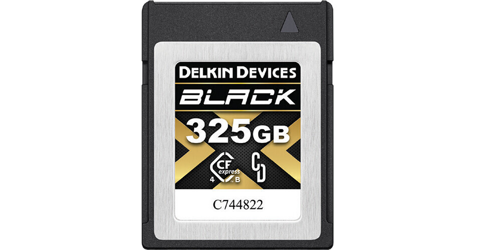 Delkin Devices 325GB BLACK 4.0 CFexpress Type B Memory Card