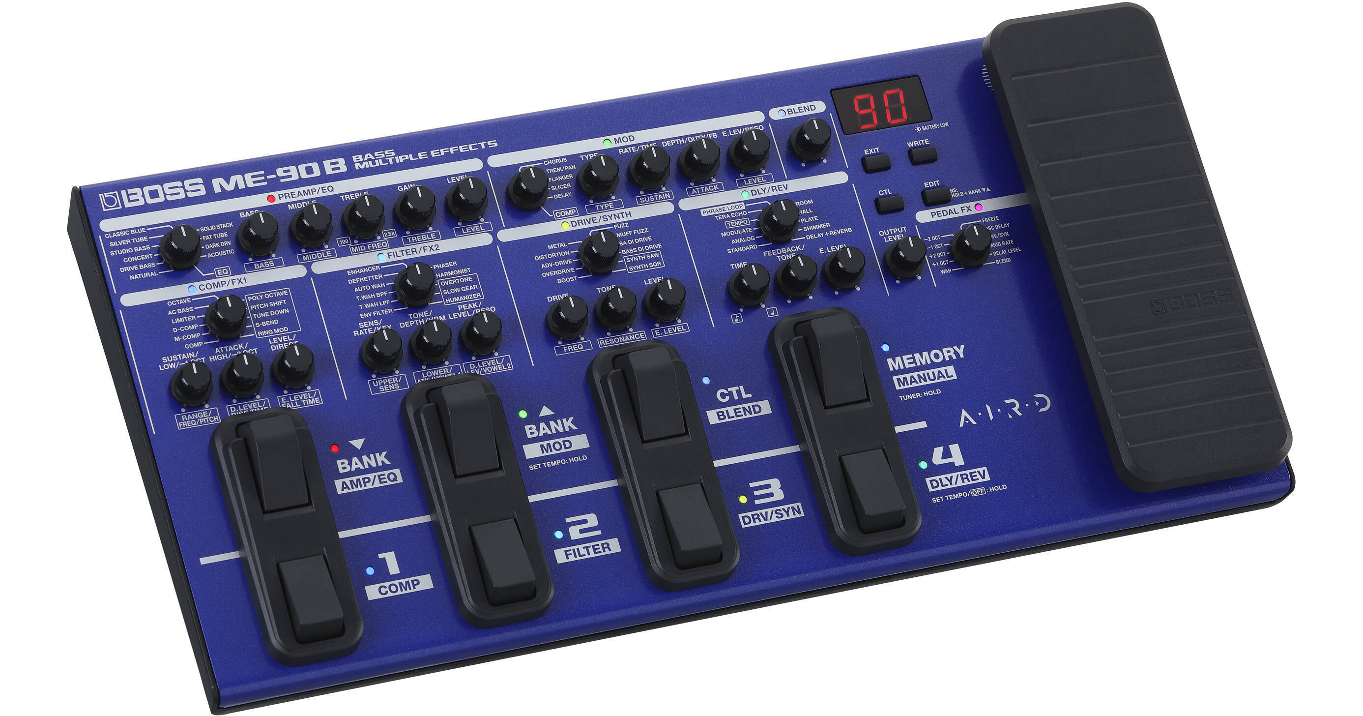 BOSS ME-90B Bass Multi-Effect Pedal ME-90B B&H Photo Video