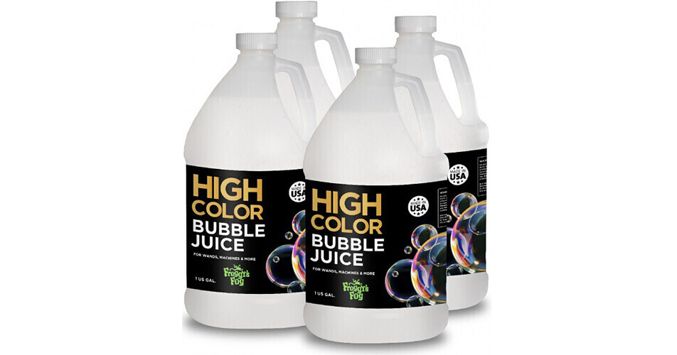 Froggys Fog High Color Bubble Juice (4 X 1 Gal) BU-HC-4 B&H