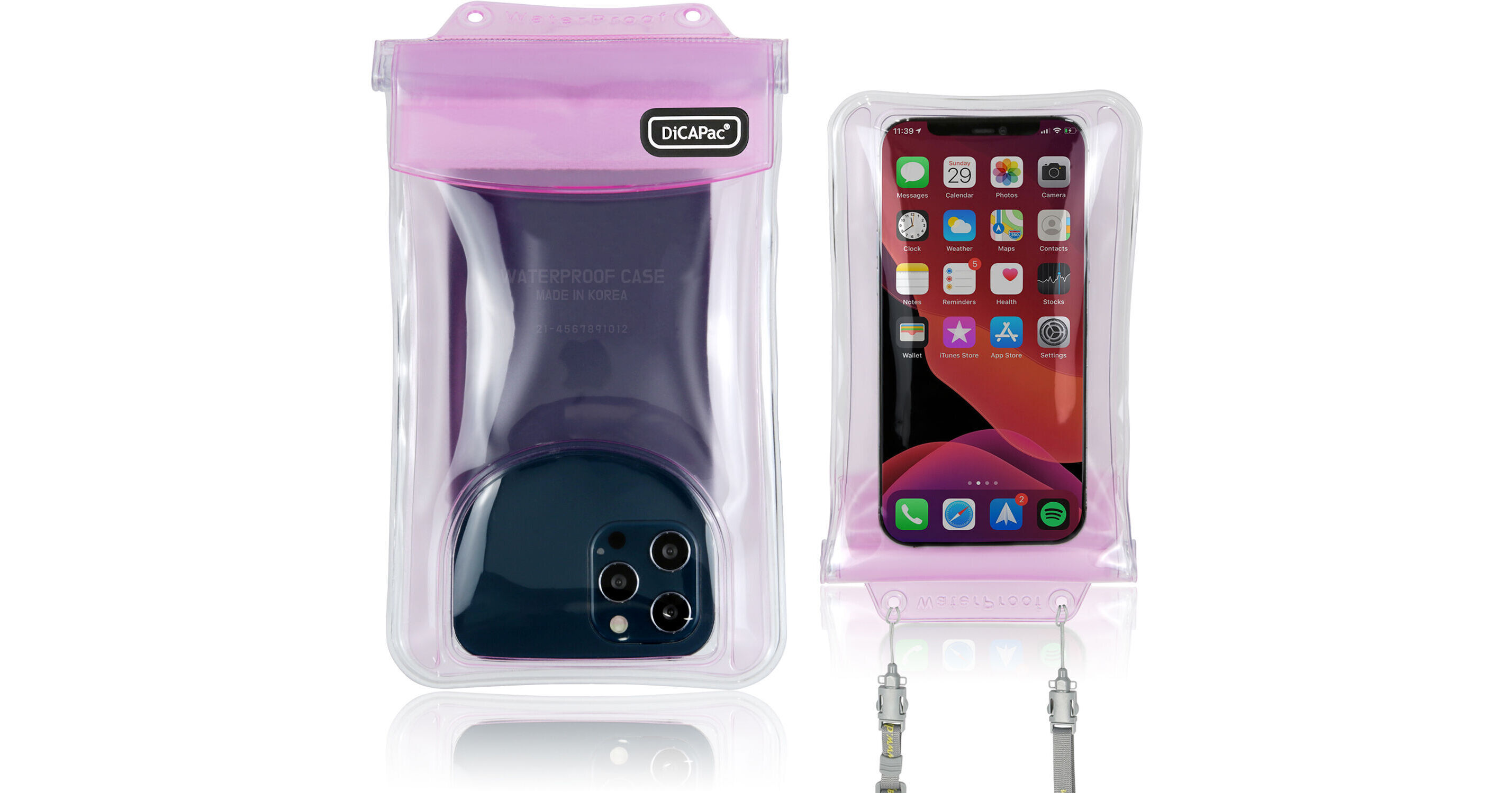 DiCAPac WPC2S Waterproof Smartphone Case (Pink) WPC2SP B&H