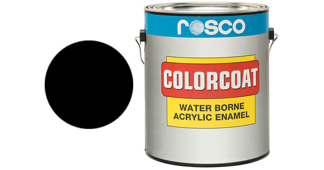 Rosco ColorCoat Paint Flat Black 1 Gal. 150056350128 B&H