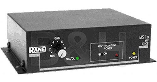 Rane MS1B - Single Channel Microphone Preamp MS1B B&H Photo Video