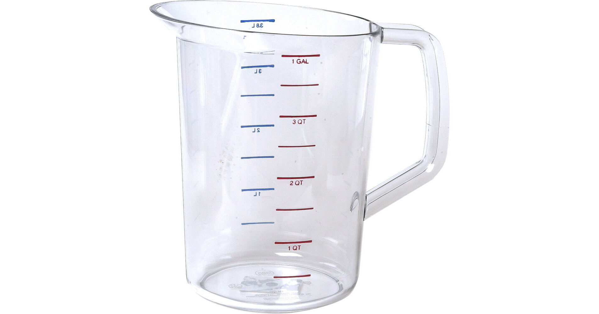 Service Ideas MP128CL Measuring Pitcher, 1 Gallon (128 oz.)