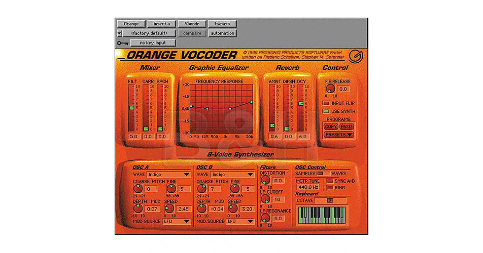 Digidesign Prosoniq Orange Vocoder Plug-In 9910-19210-00 B&H