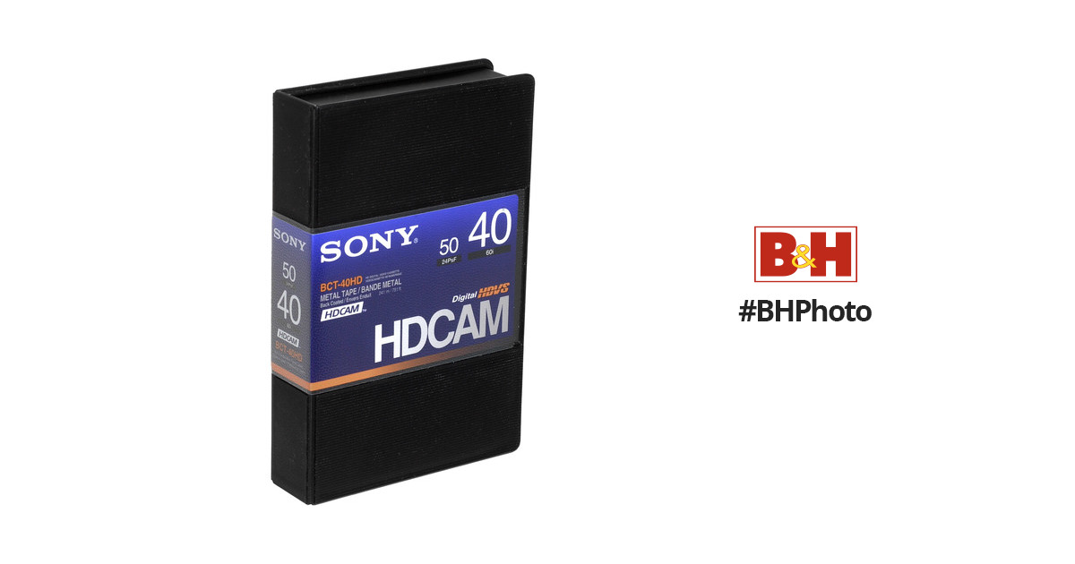 Small NEW Never Used Sony BCT-40HD/2 HDCAM Videocassette 