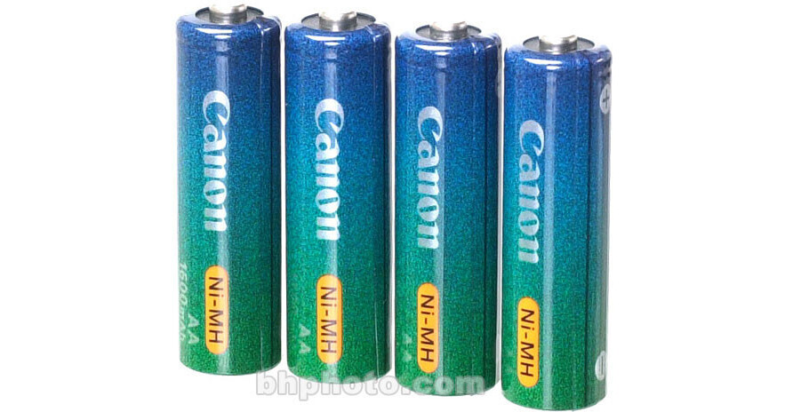Canon NB4100 AA NiMH Rechargeable Batteries 6871A002 B&H Photo
